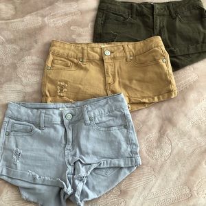 3 pairs of shorts